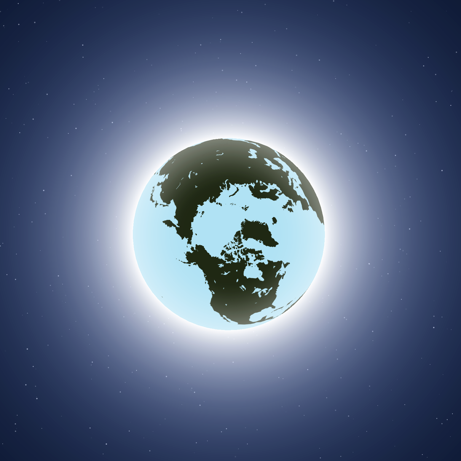 This is the world when it's green and blue...seems familiar.