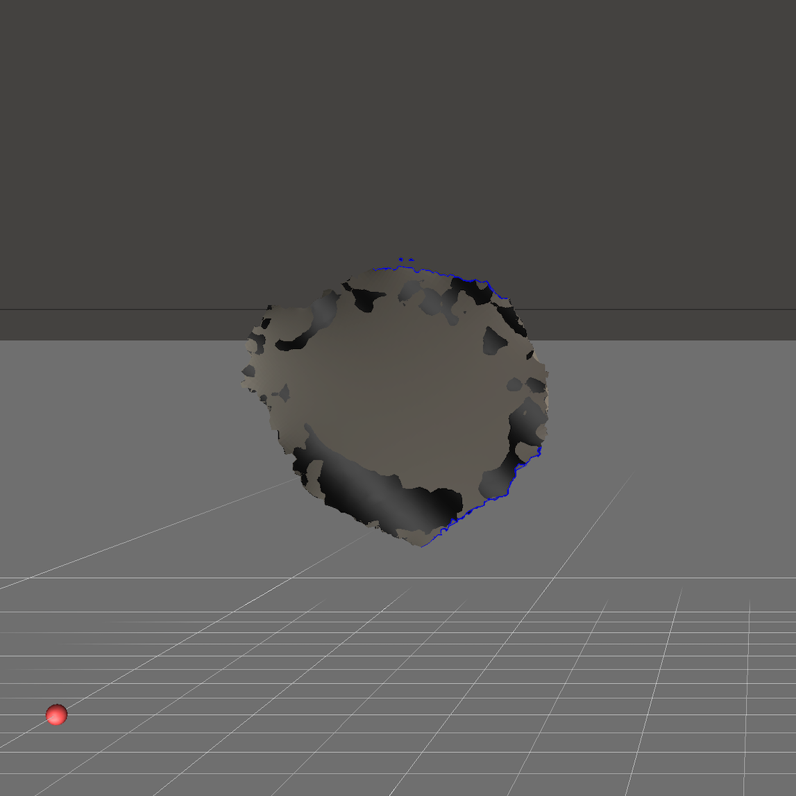 This is what the Hachiware keychain looks like after the surgery, there is no longer a hole just an untextured fill at the bottom. Yay!